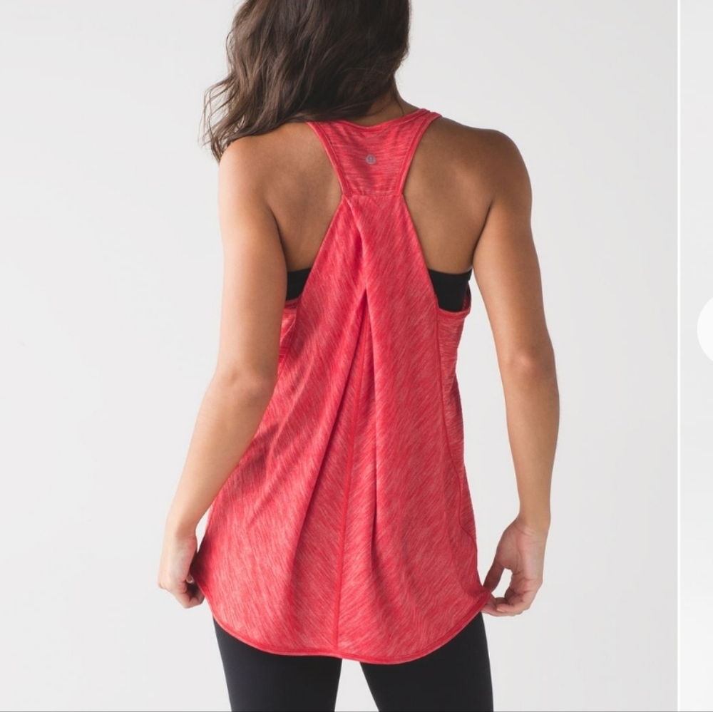 Lululemon Athletica Orange Pink Essential Tank Top Size 4